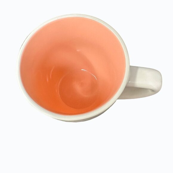 Rae Dunn Birthday Mug Ceramic Large Coffee Cup Magenta  Gift Pink Lining Dimples - Picture 2 of 8